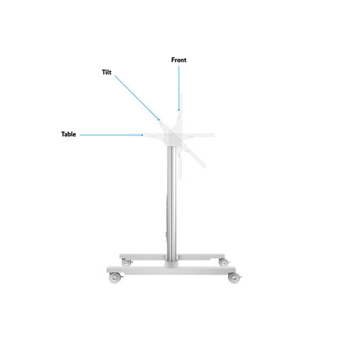 Multibrackets M Public Display Stand 110 HD Tilt & Table Silver