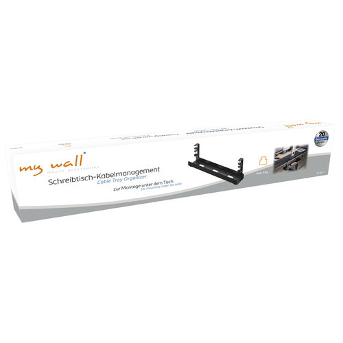 MyWall Bureau Kabelgoot 60 cm met bladklem bevestiging
