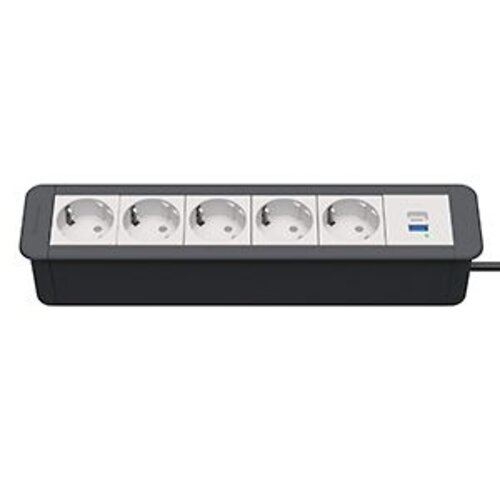 Kindermann CablePort Office Frame 5x Stroom , USB C + A lader