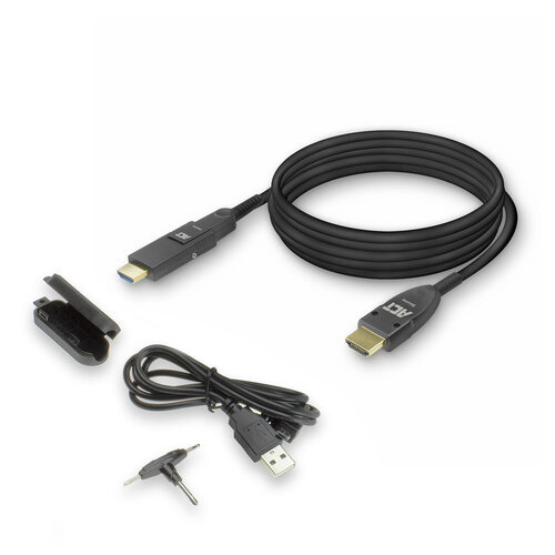 ACT Optische Actieve HDMI 2.0 kabel met afneembare connectoren - 25 meter