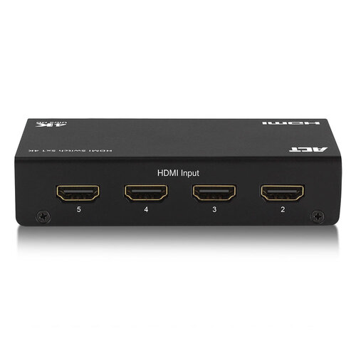 ACT HDMI Switch 5 in - 1 uit met afstandsbediening