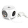 ACT PowerCube Verlengblok 3x Stroom, 2x USB A en 2x USB C - 1.5 meter Grijs