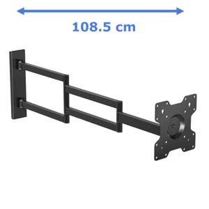 DQ Wall Support TV Beugel Rotate XL 108,5 cm - Zwart