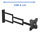 DQ Wall Support TV Beugel Rotate XL 108,5 cm - Zwart