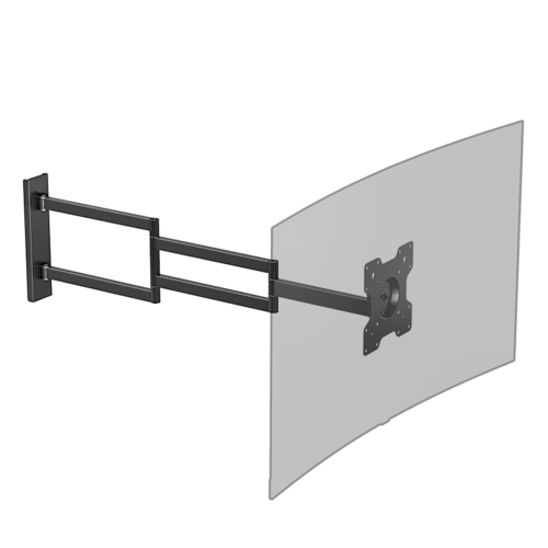 DQ Wall Support TV Beugel Rotate XL 108,5 cm - Zwart