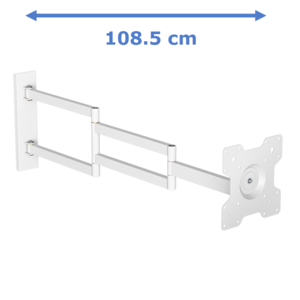 DQ Wall Support TV Beugel Rotate XL 108,5 cm Wit