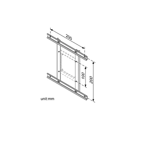 Roline VESA 100 - 100x200, 200x200 adapter