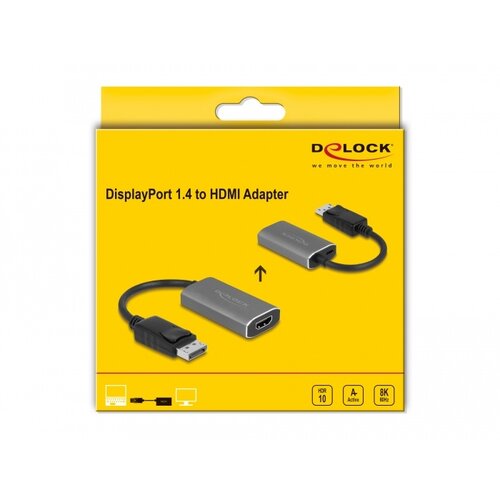 DeLock Actieve DisplayPort 1.4 - HDMI Adapter