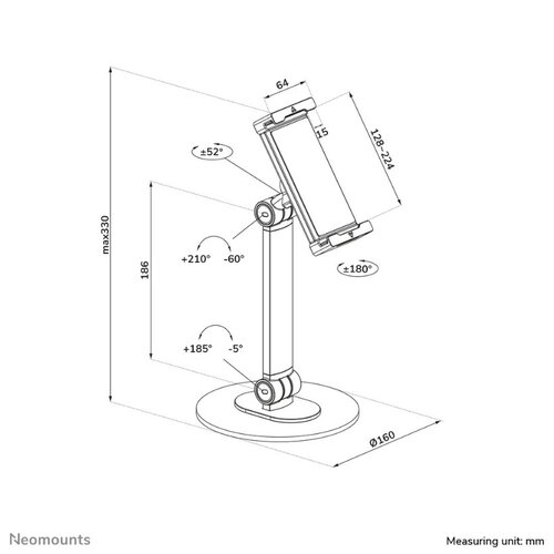 Neomounts Tabletstandaard DS15-540WH1