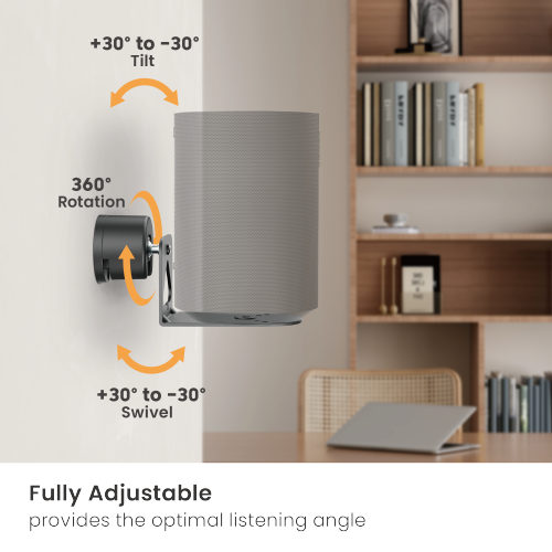 MyWall Sonos ERA 100 & ERA 300 wandbeugel Zwart