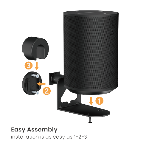MyWall Sonos ERA 100 & ERA 300 wandbeugel Zwart