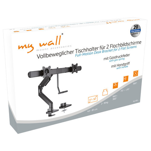 MyWall Monitorarm met Crossbar HL 59