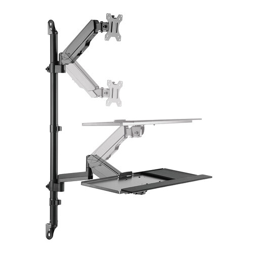 MyWall Monitor + Toetsenbord Werkstation Wand HL 64 L