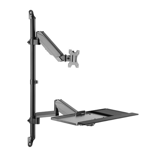 MyWall Monitor + Toetsenbord Werkstation Wand HL 64 L