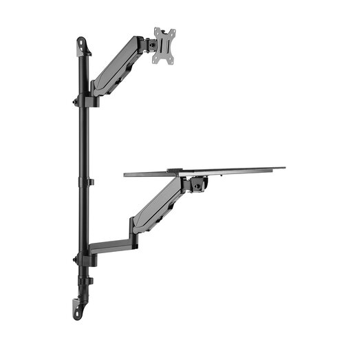 MyWall Monitor + Toetsenbord Werkstation Wand HL 64 L