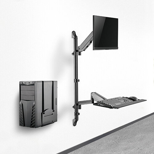 MyWall Monitor + Toetsenbord Werkstation Wand HL 64 L