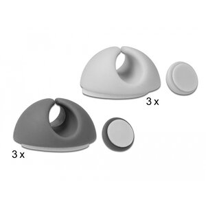 DeLock Zelfklevende Kabelclips (6 stuks)