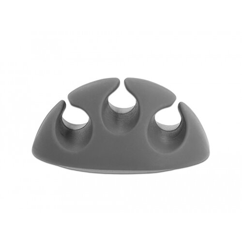 DeLock Zelfklevende Trio Kabelclips (6 stuks) Zwart