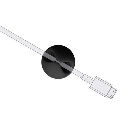 DeLock Zelfklevende Kabelclips (6 stuks) Zwart