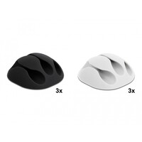 Zelfklevende Trio Kabelclips (6 stuks)