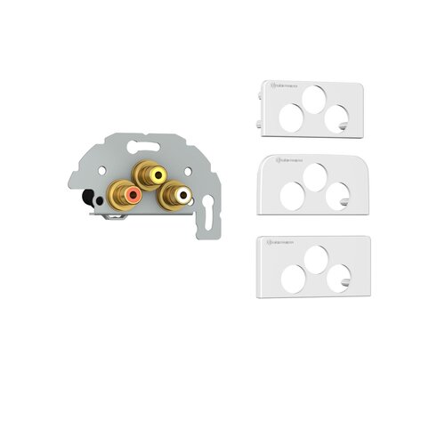 Kindermann Konnect Design Click 3 RCA composiet video + stereo audio L/R Kabel+Plug module