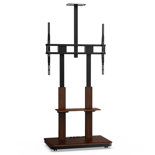 XTRARM TV Standaard Duolite Manueel Zwart/Walnoot