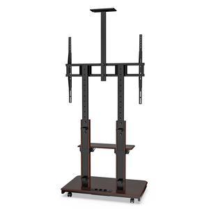 XTRARM TV Standaard Duolite Manueel Zwart/Walnoot