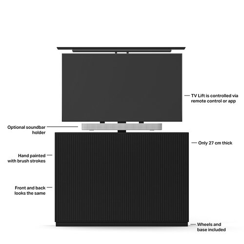 Multibrackets M AV Cabinet TV-Lift 55” Slimline Black
