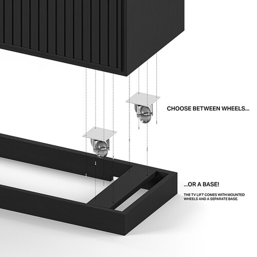 Multibrackets M AV Cabinet TV-Lift 55” Slimline Black
