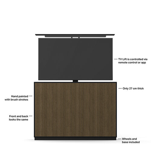 Multibrackets M AV Cabinet TV-Lift 55” Slimline Walnoot/Zwart