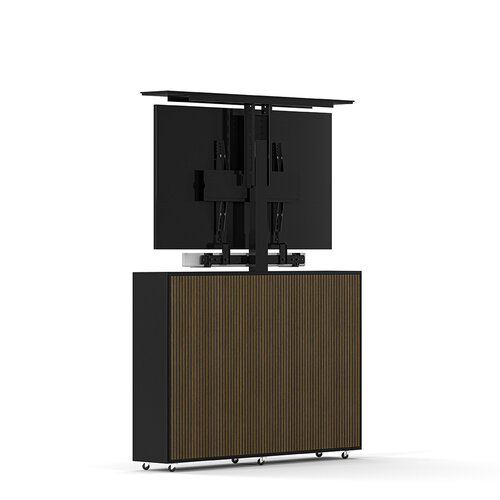 Multibrackets M AV Cabinet TV-Lift 55” Slimline Walnoot/Zwart