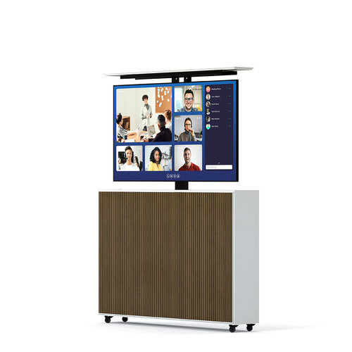 Multibrackets M AV Cabinet TV-Lift 55” Slimline Walnoot/Wit