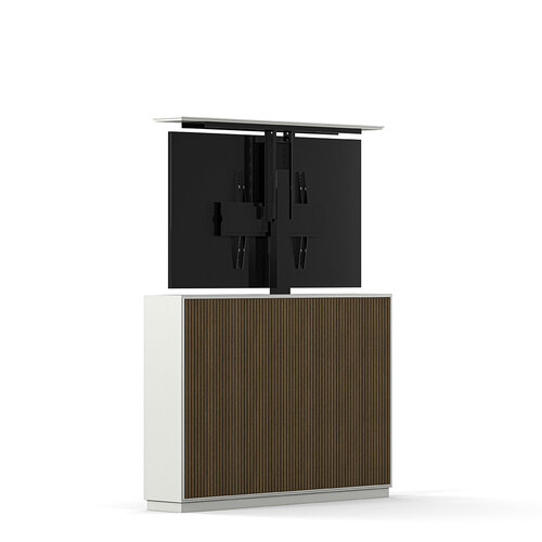 Multibrackets M AV Cabinet TV-Lift 55” Slimline Walnoot/Wit
