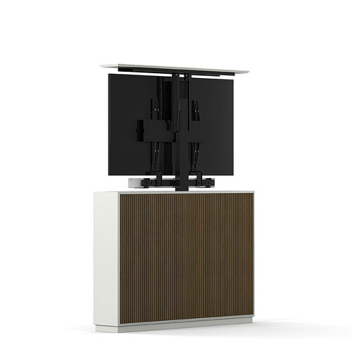 Multibrackets M AV Cabinet TV-Lift 55” Slimline Walnoot/Wit