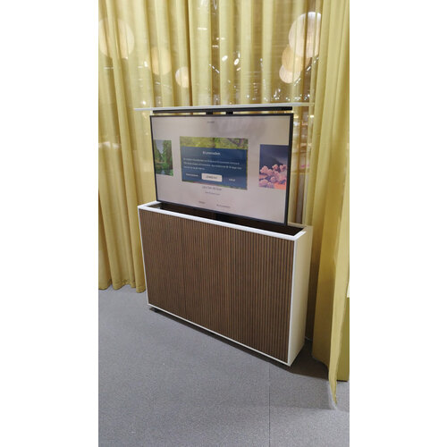 Multibrackets M AV Cabinet TV-Lift 55” Slimline Walnoot/Wit