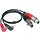 Klotz 2x Haakse RCA - 2x XLR female kabel 1.0 meter