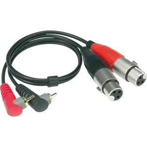 Klotz 2x Haakse RCA - 2x XLR kabel 2.0 meter