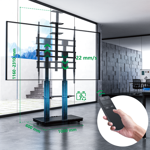 XTRARM TV Standaard Duolite Elektrisch Zwart