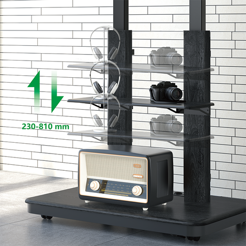 XTRARM TV Standaard Duolite Elektrisch Zwart