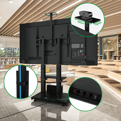 XTRARM TV Standaard Duolite Elektrisch Zwart
