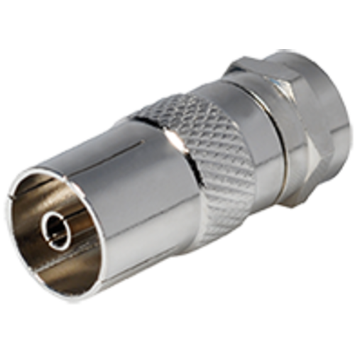 KEM F-connector naar Coax Female adapter