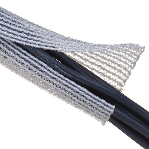 Techflex Flexo F6 zelf oprolbare kabelhoes wit ∅19.1mm-15 meter