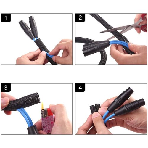 Techflex Flexo F6 zelf oprolbare kabelhoes wit ∅12.7mm-45 meter Techflex Flexo F6 zelf oprolbare kabelhoes wit ∅12.7mm-45 meter