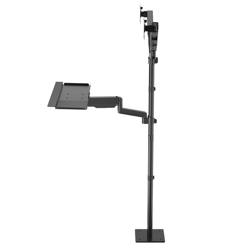 MyWall Werkstation voor 2 monitoren en Keyboard, Floormounted HP 124