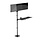 MyWall Werkstation voor 2 monitoren en Keyboard, Floormounted HP 124