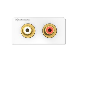 Kindermann 2 RCA audio Kabel+Plug module
