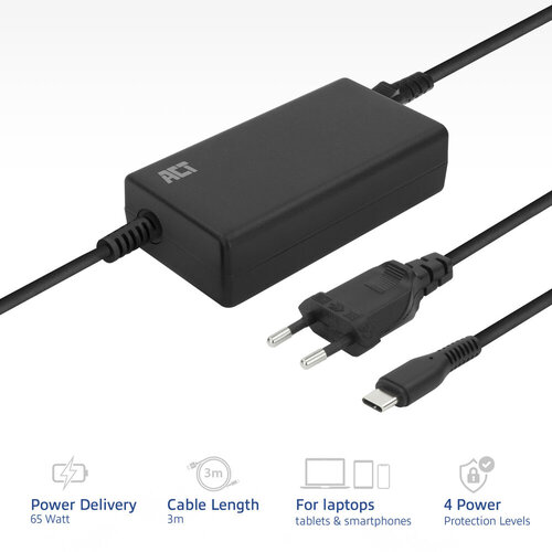ACT USB-C  Laptop Lader 65W