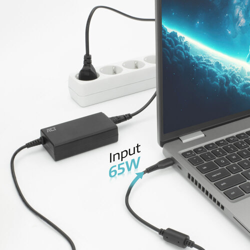 ACT USB-C  Laptop Lader 65W
