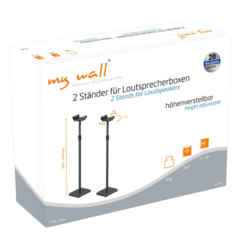 MyWall Universele Speakerstandaard met Klem HS 34 L