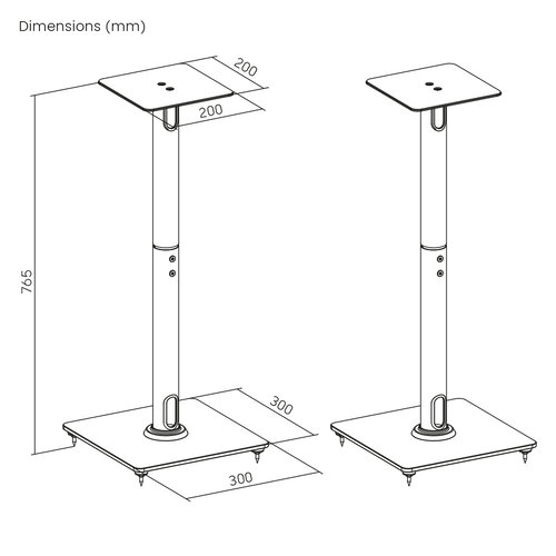 MyWall Universele Speakerstandaard HS 35 L
